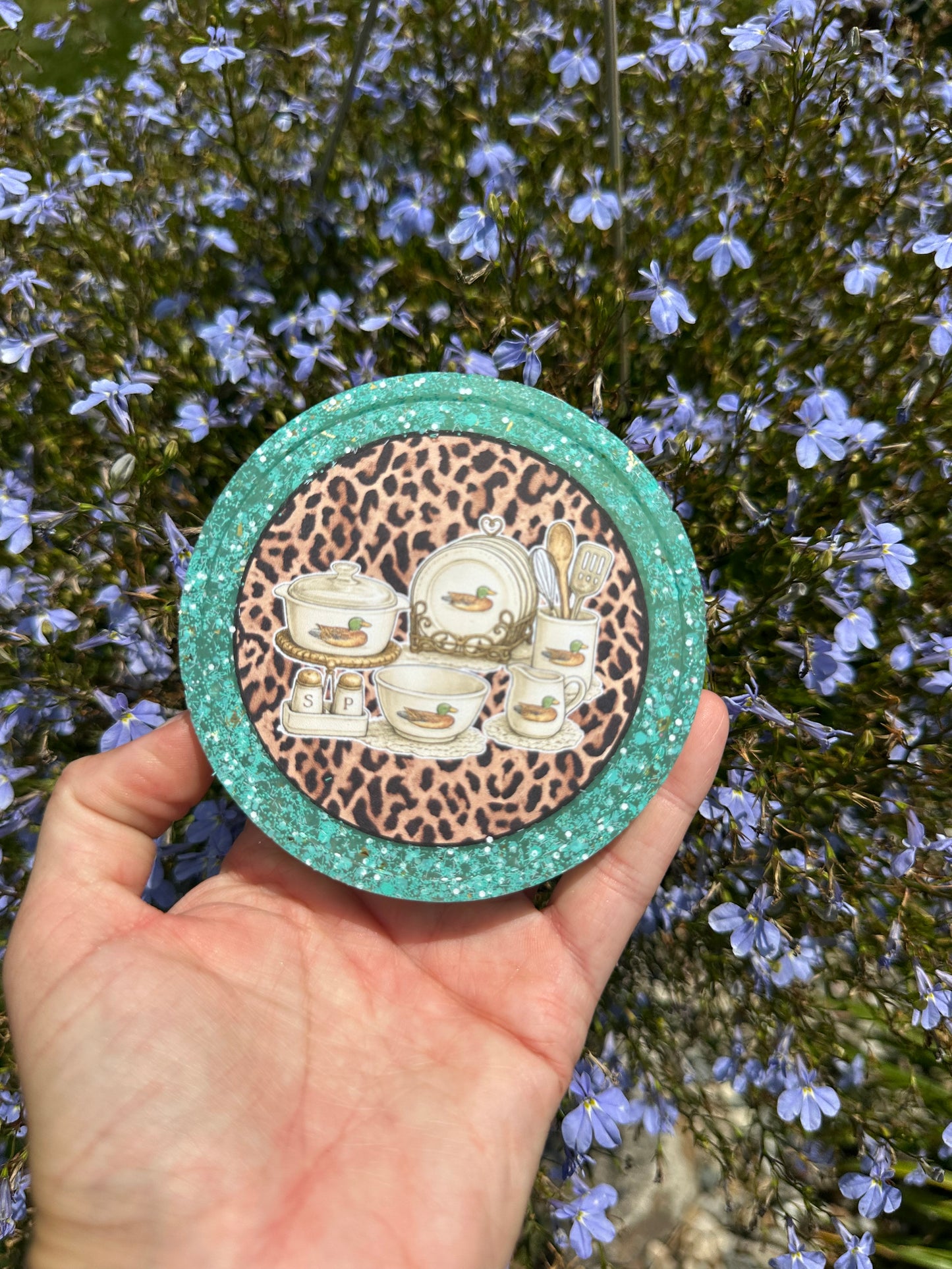 Vintage duck and cheetah freshie