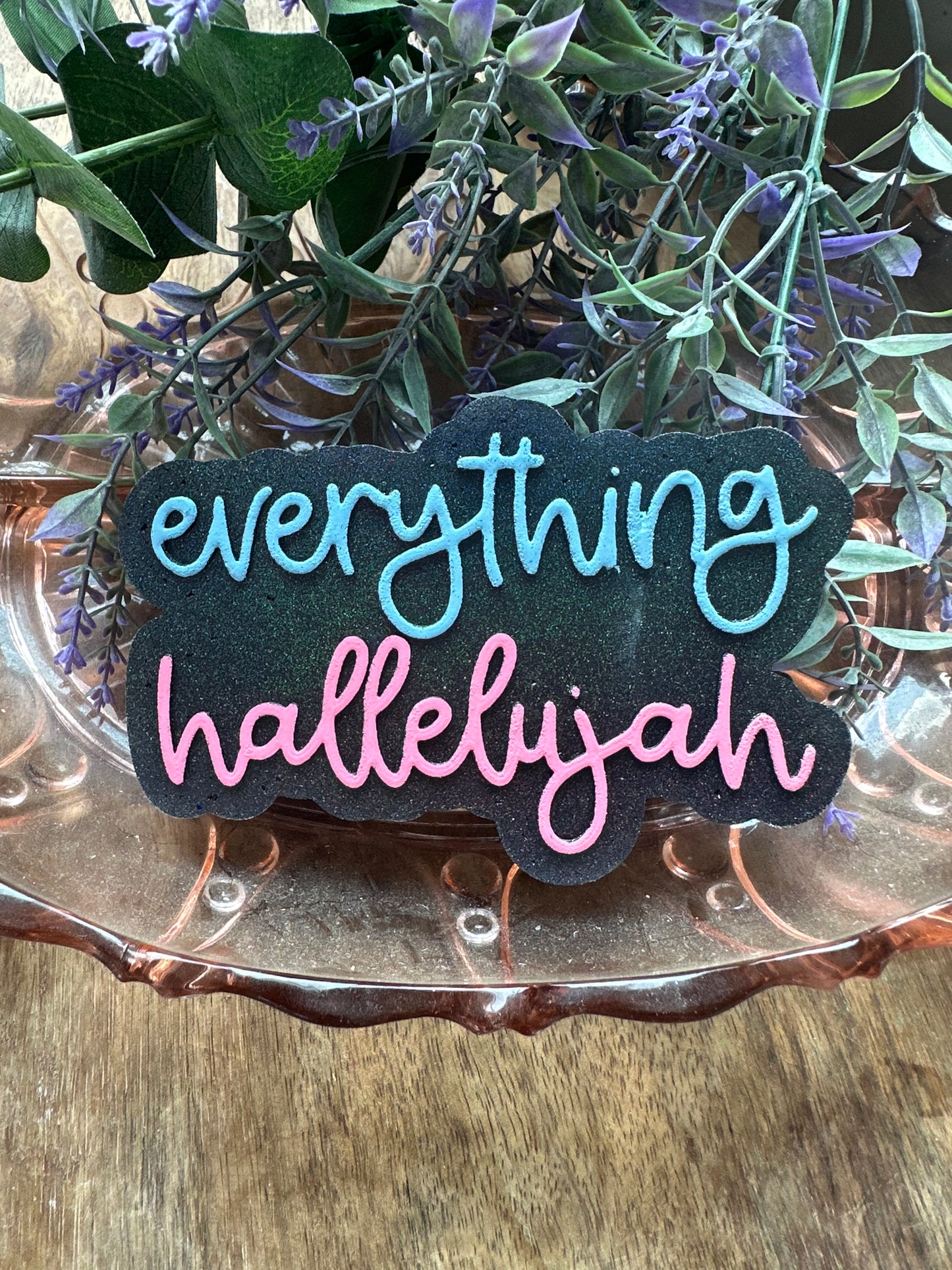 Blue and pink everything hallelujah freshie