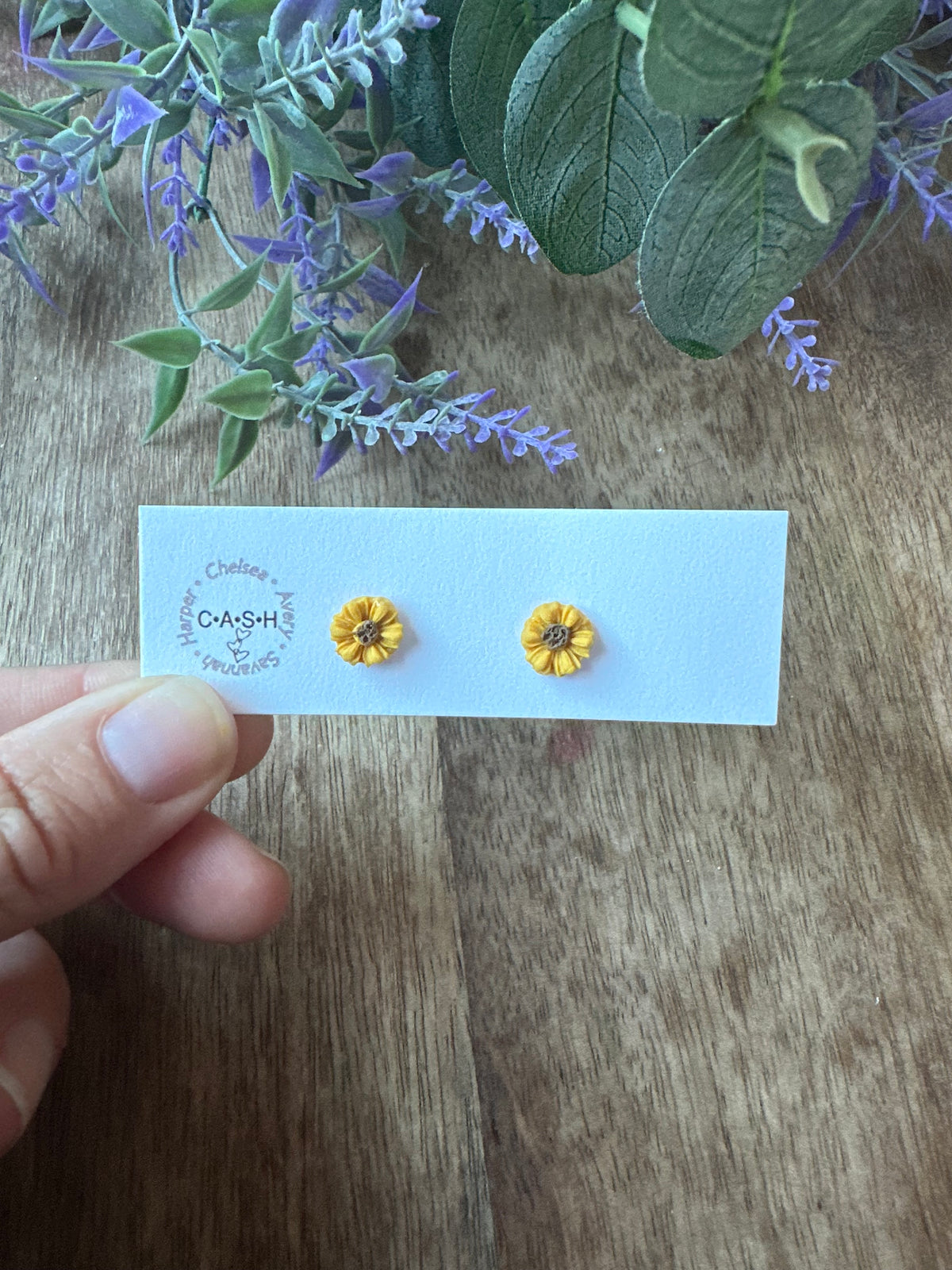 Mini sunflower studs