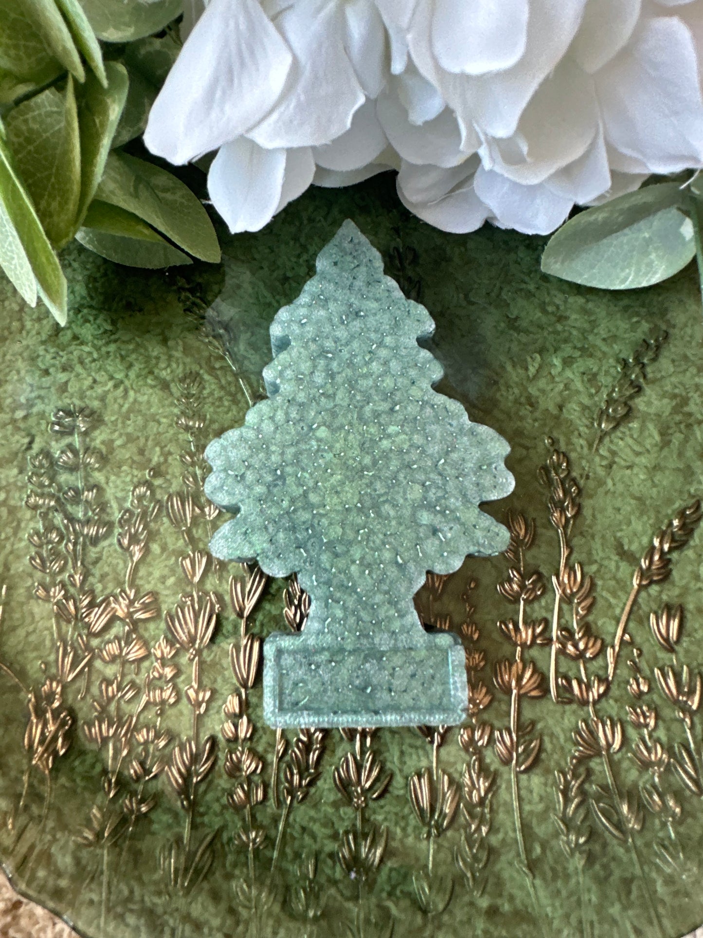 Dark green tree freshie