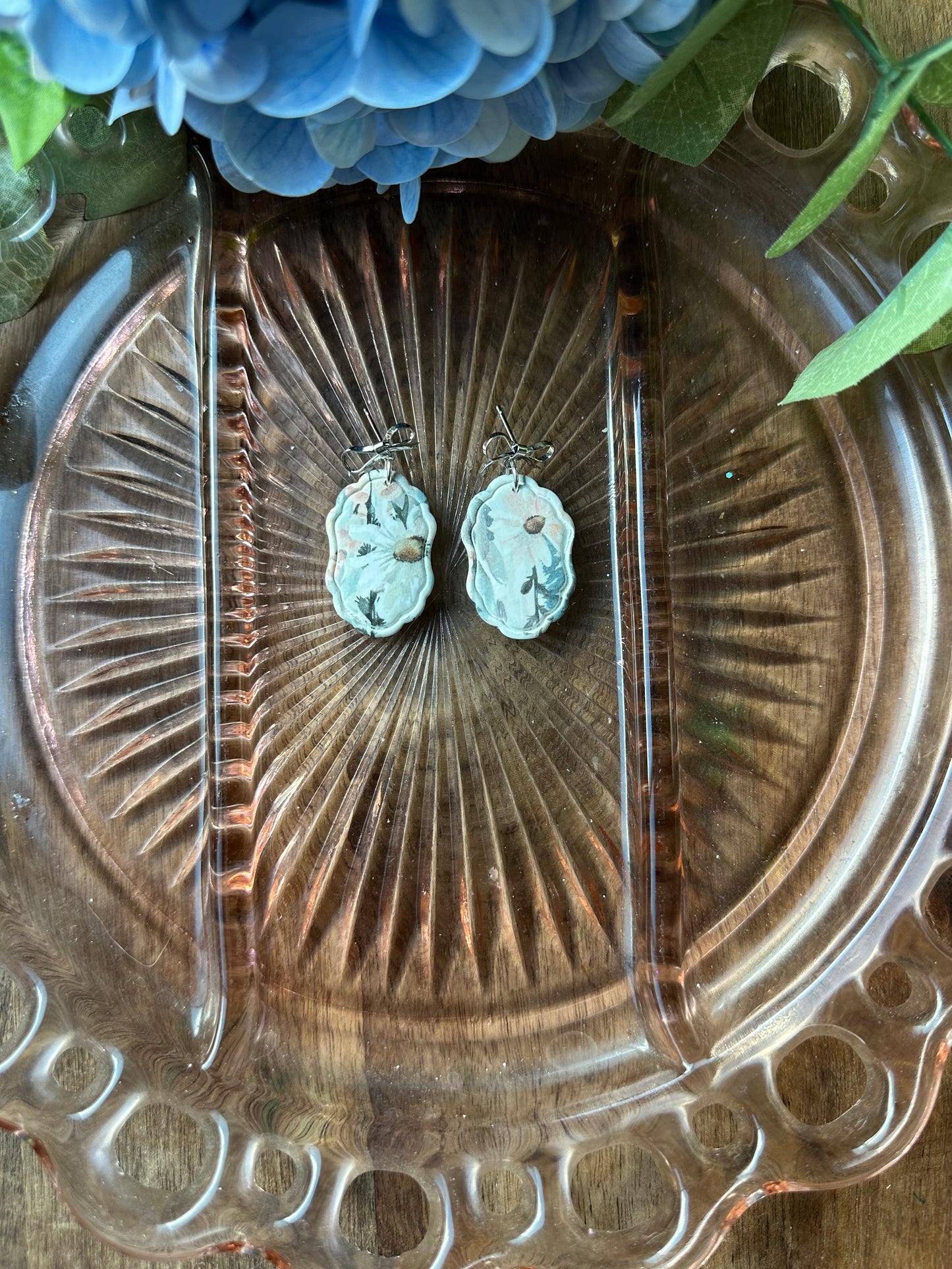 Water color flower dangles