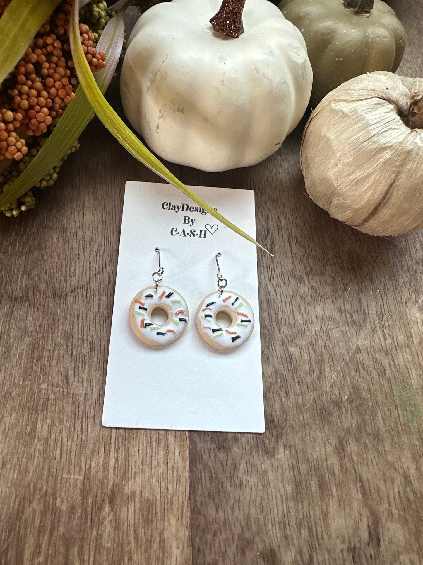 Halloween donut dangles