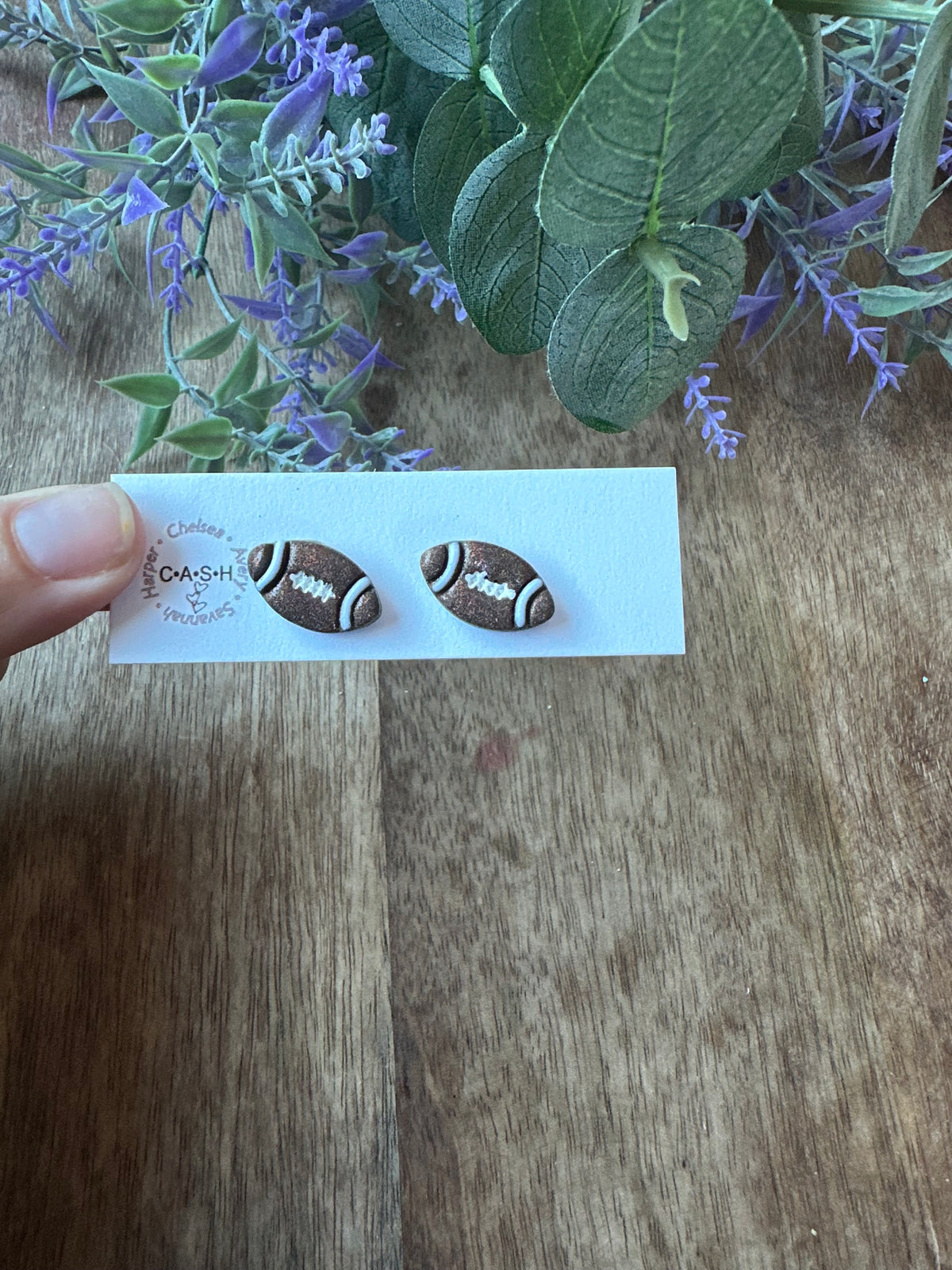 Glitter football studs