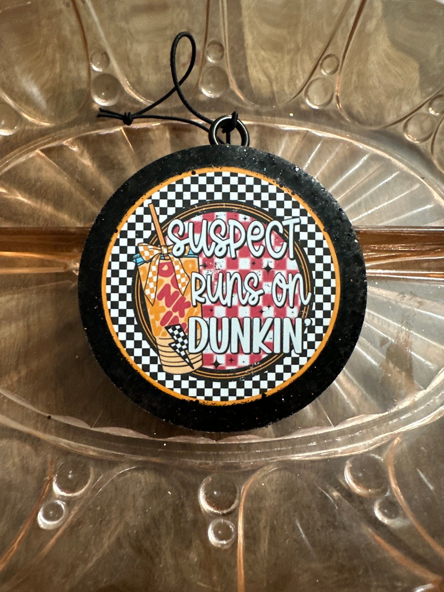 Checkered suspect runs on Dunkin freshie