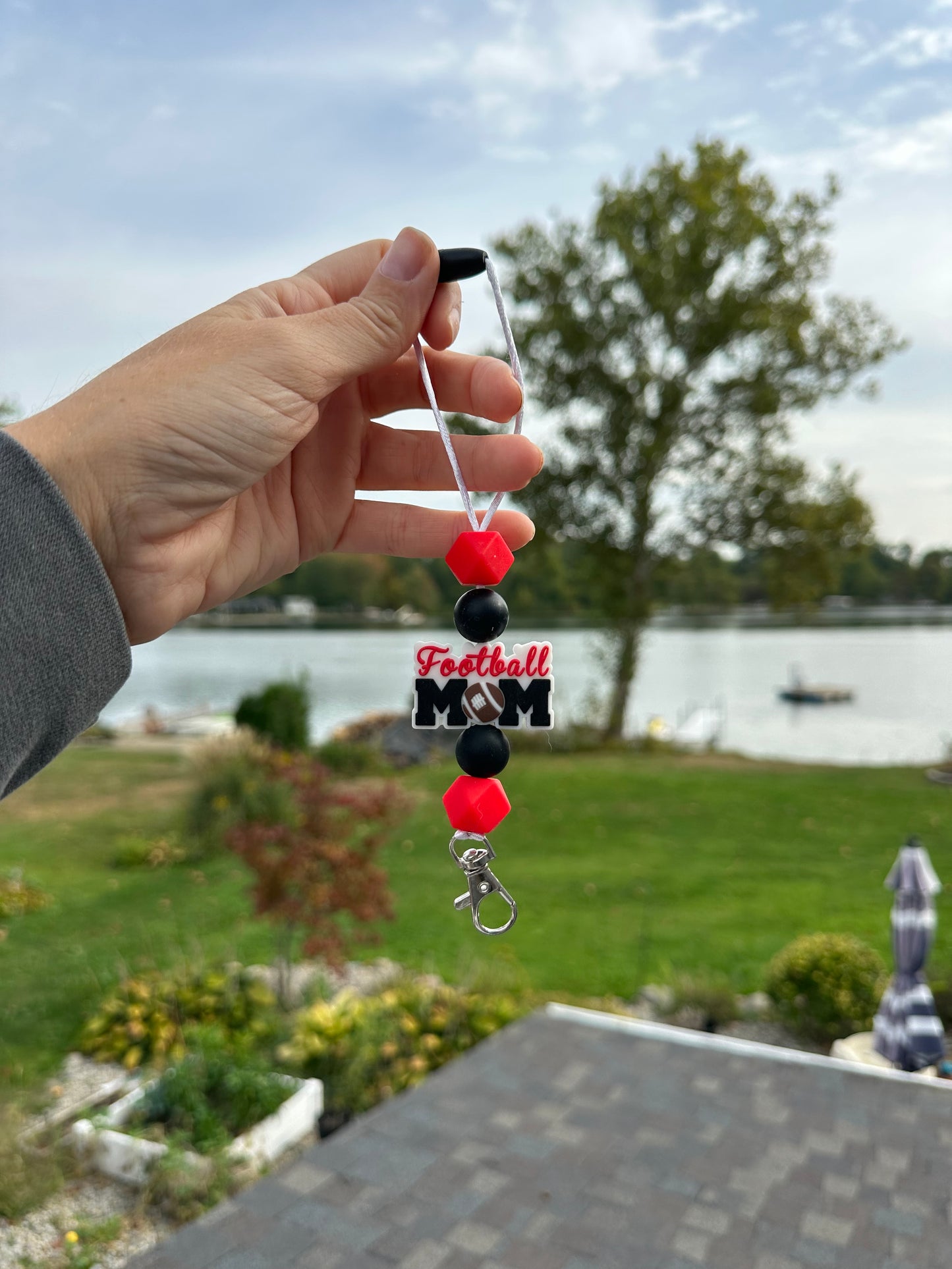 Football mom freshie hanger