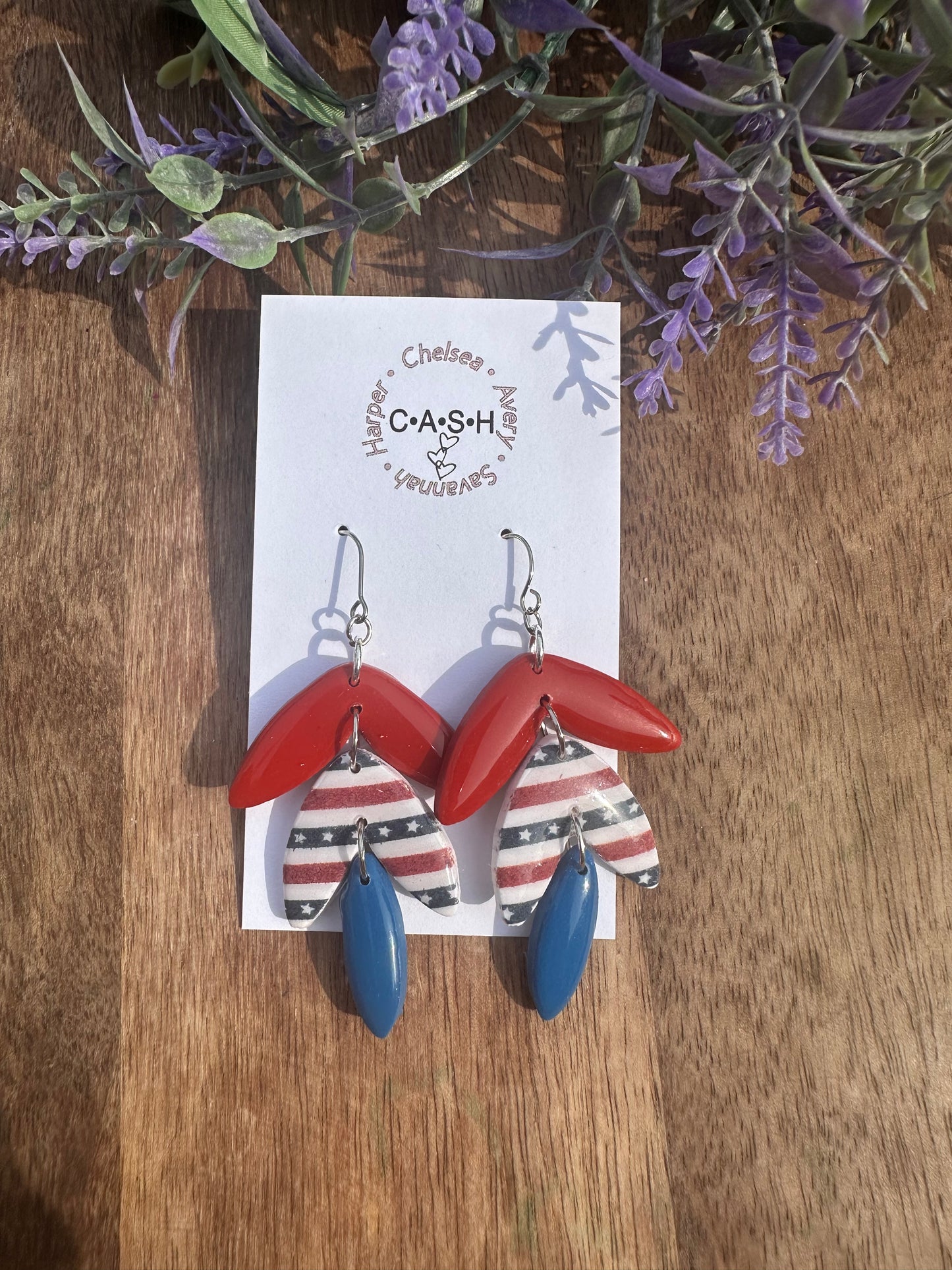 Patriotic Lilah dangles