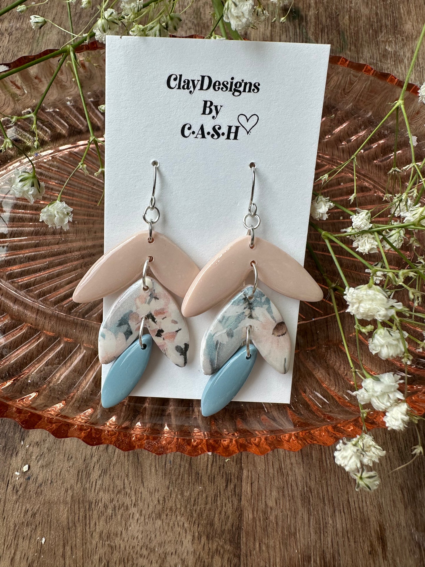Spring floral Lilah dangles