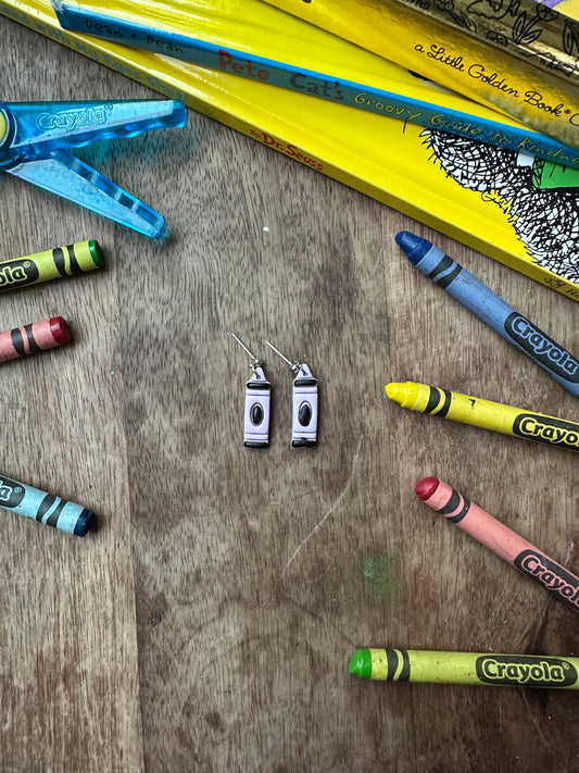 Light purple crayon dangles