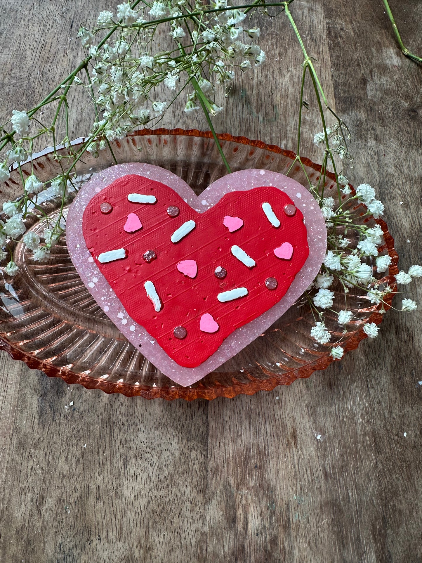 Heart cookie freshie