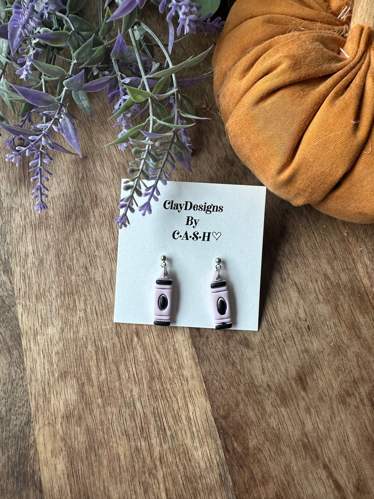 Purple crayon dangles