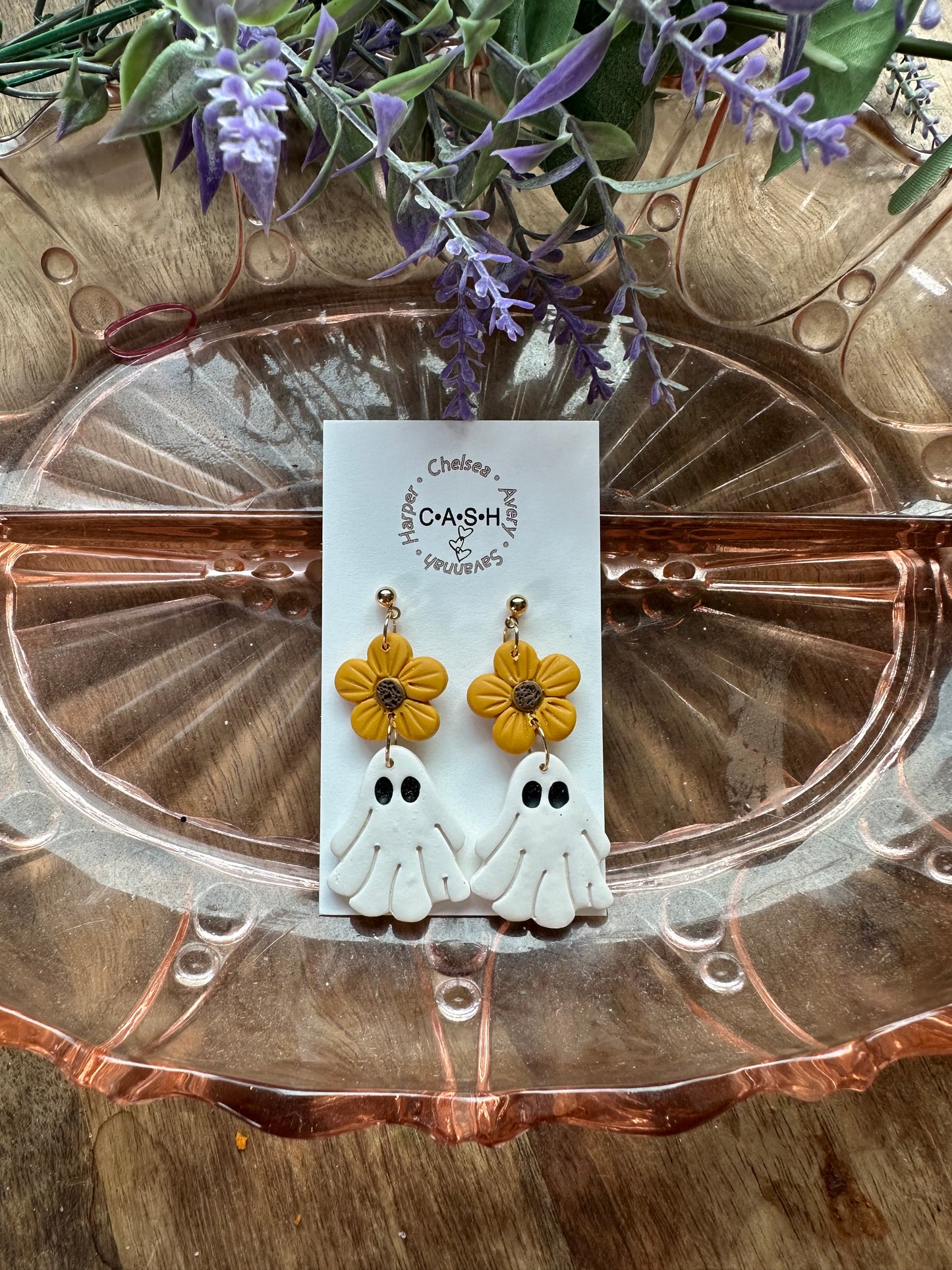 Boho ghost dangles