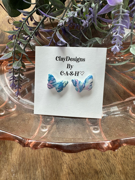 Lily butterfly studs