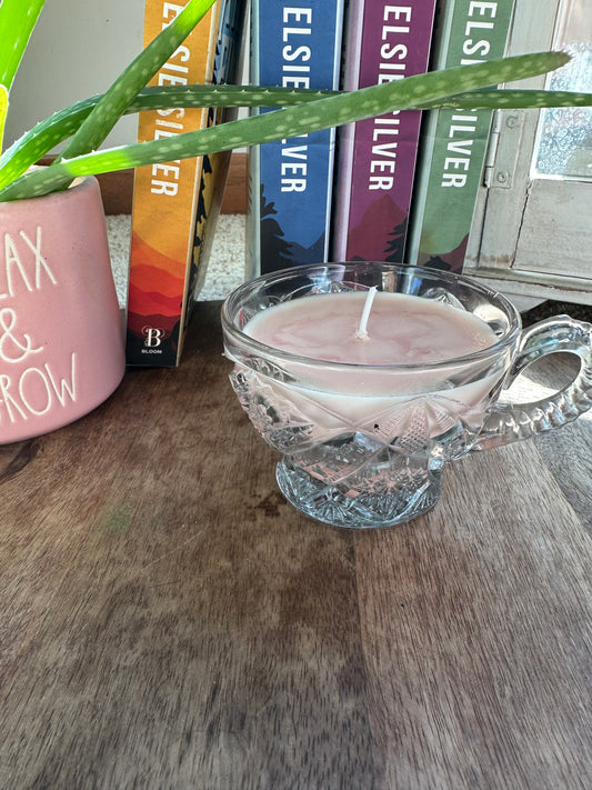 Bum bum vintage glass candle