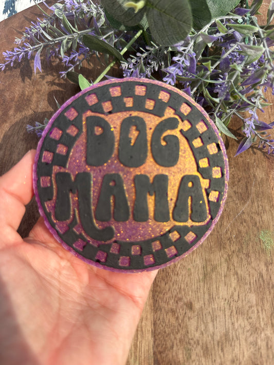 Purple dog mama freshie