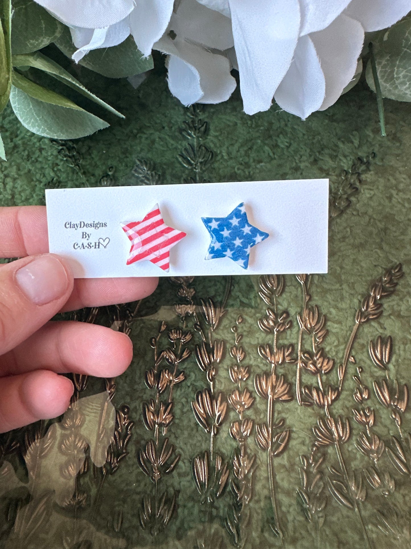 Stars and Stripes Star studs