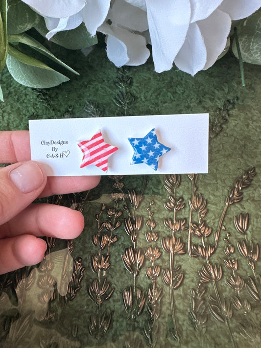 Stars and Stripes Star studs