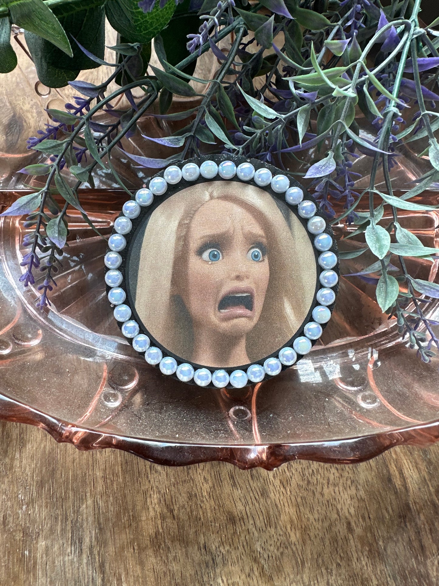 Open mouth Barbie with pearl freshie