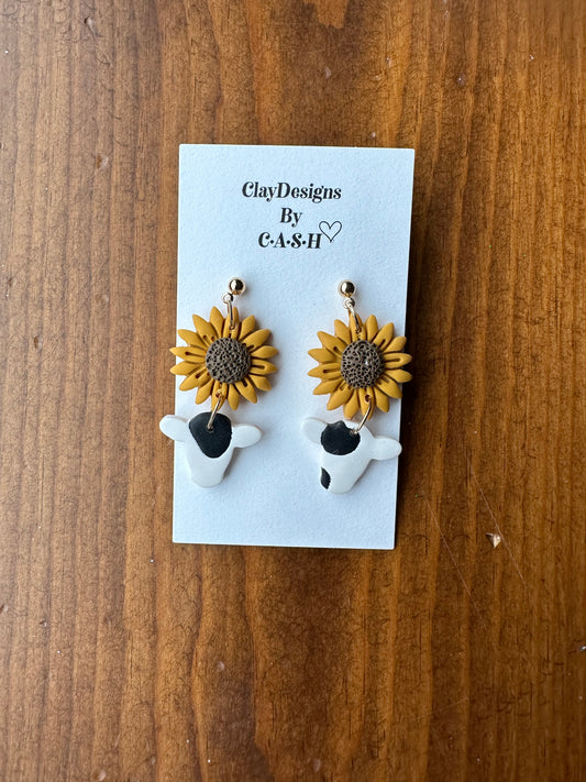 Cow sunflower dangles