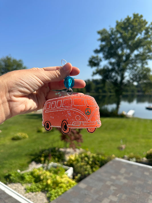 Peach VW Van