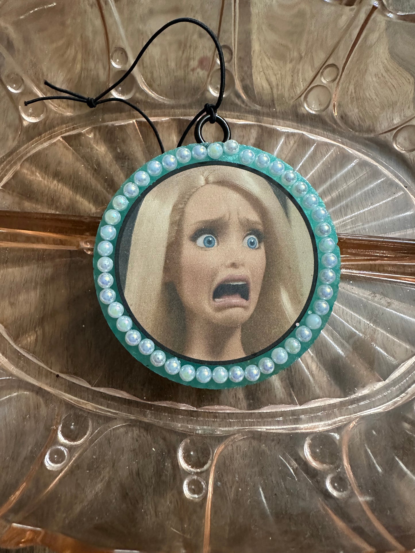 Open mouth Barbie freshie with pearls