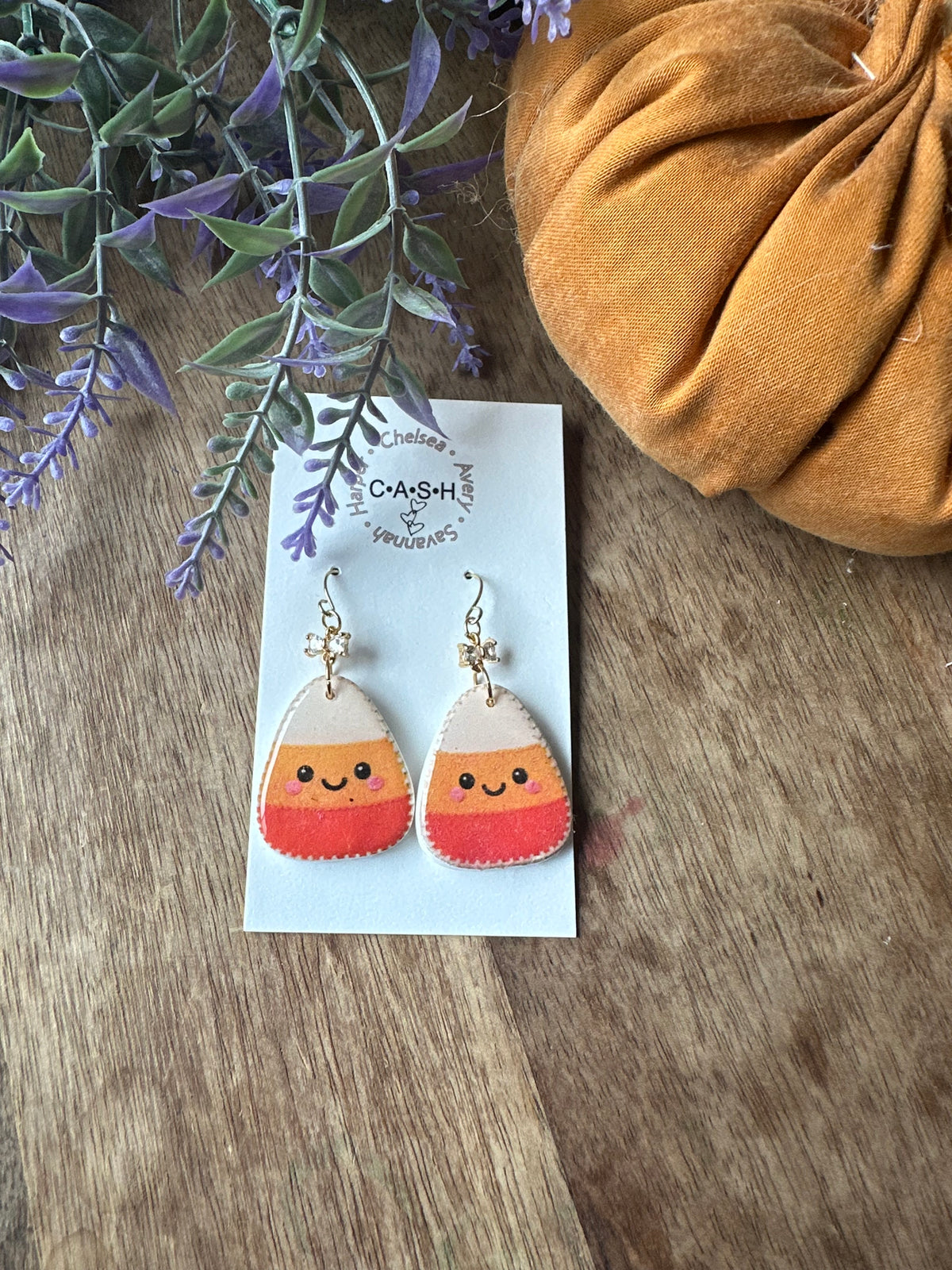 Candy corn dangles