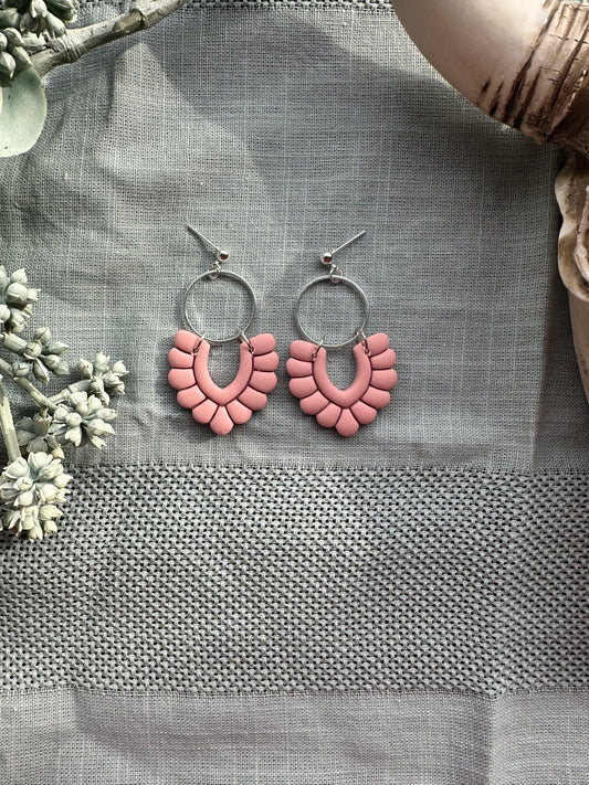 Pink western dangles