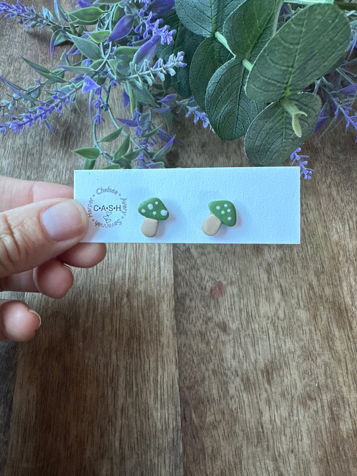 Green mushrooms