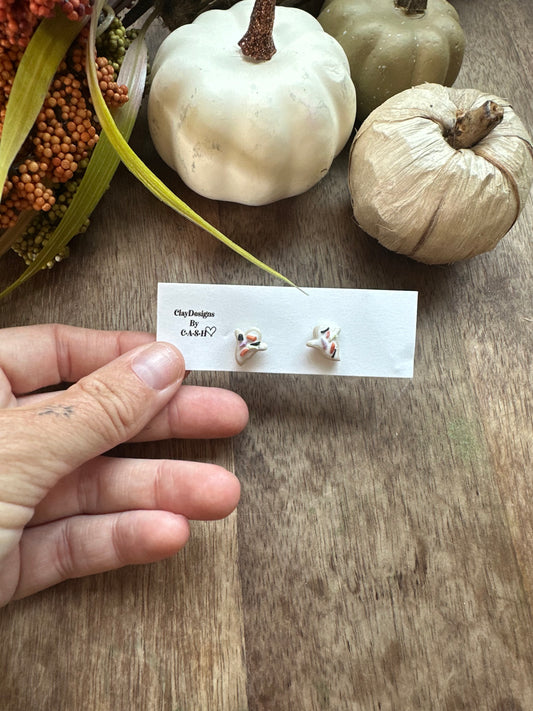 Sugar cookie ghost studs