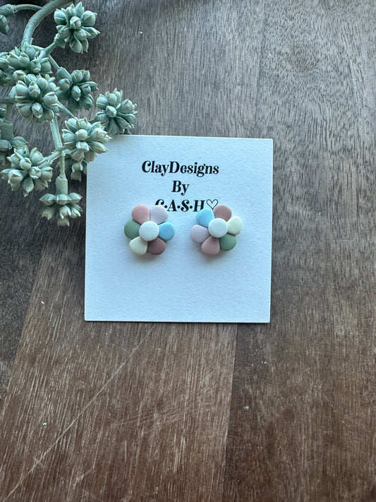 Boho flower studs