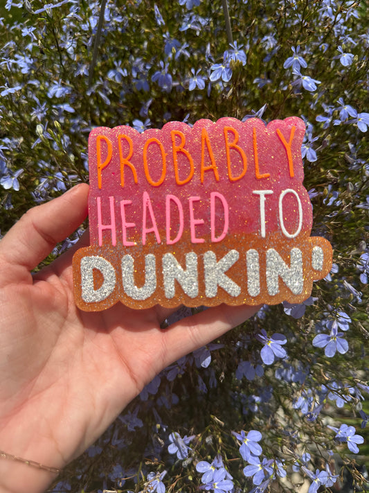 Probably headed to Dunkin freshie