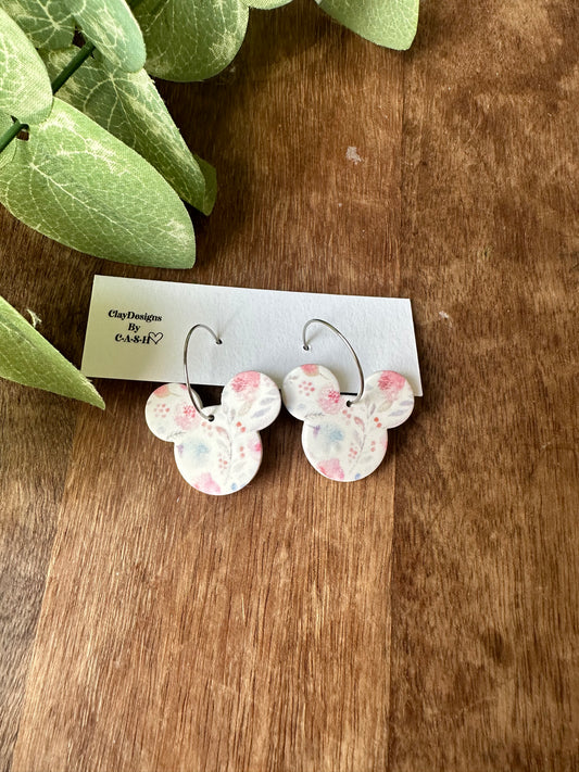 Floral mouse hoops