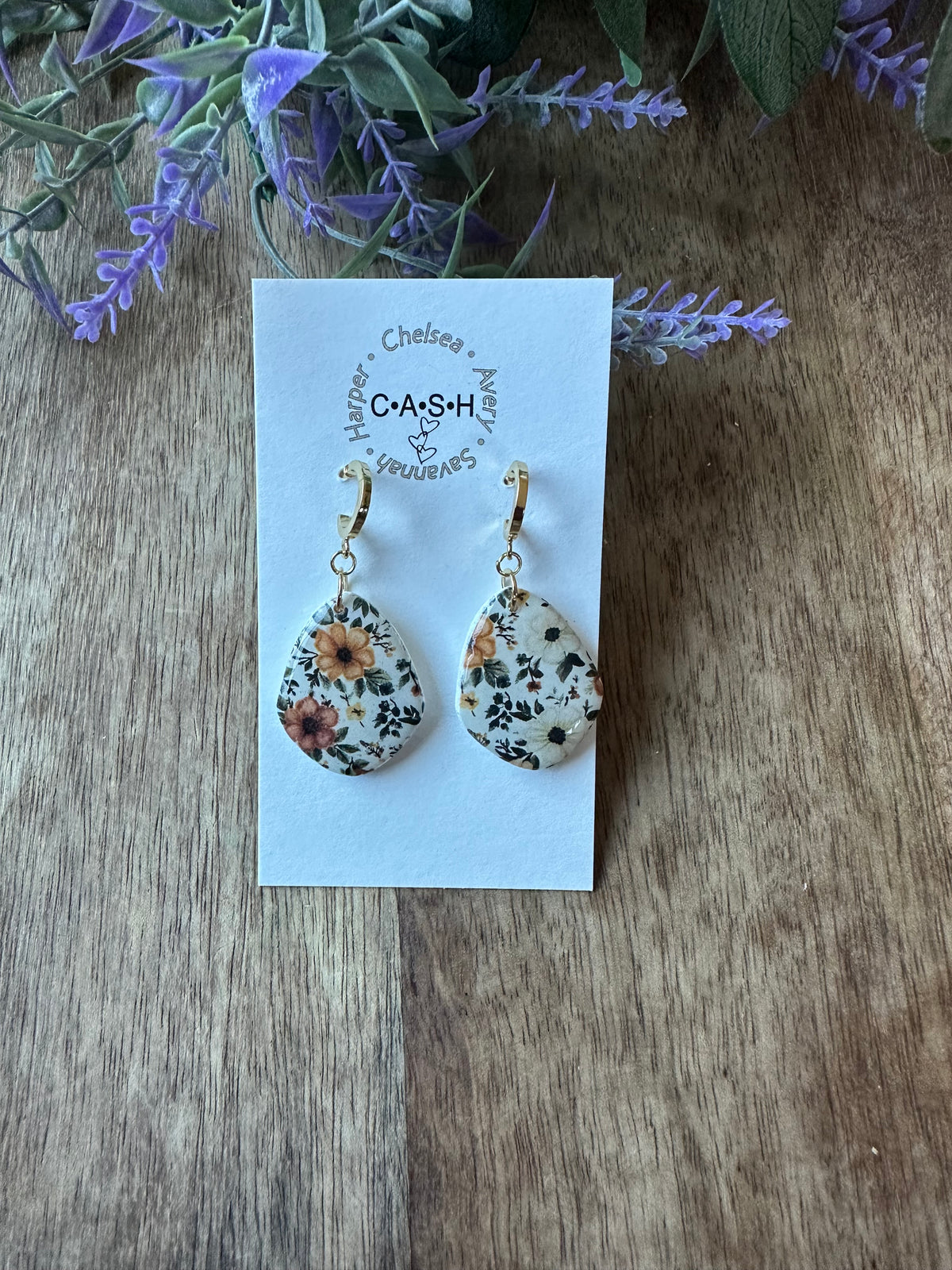 Elegant floral dangles