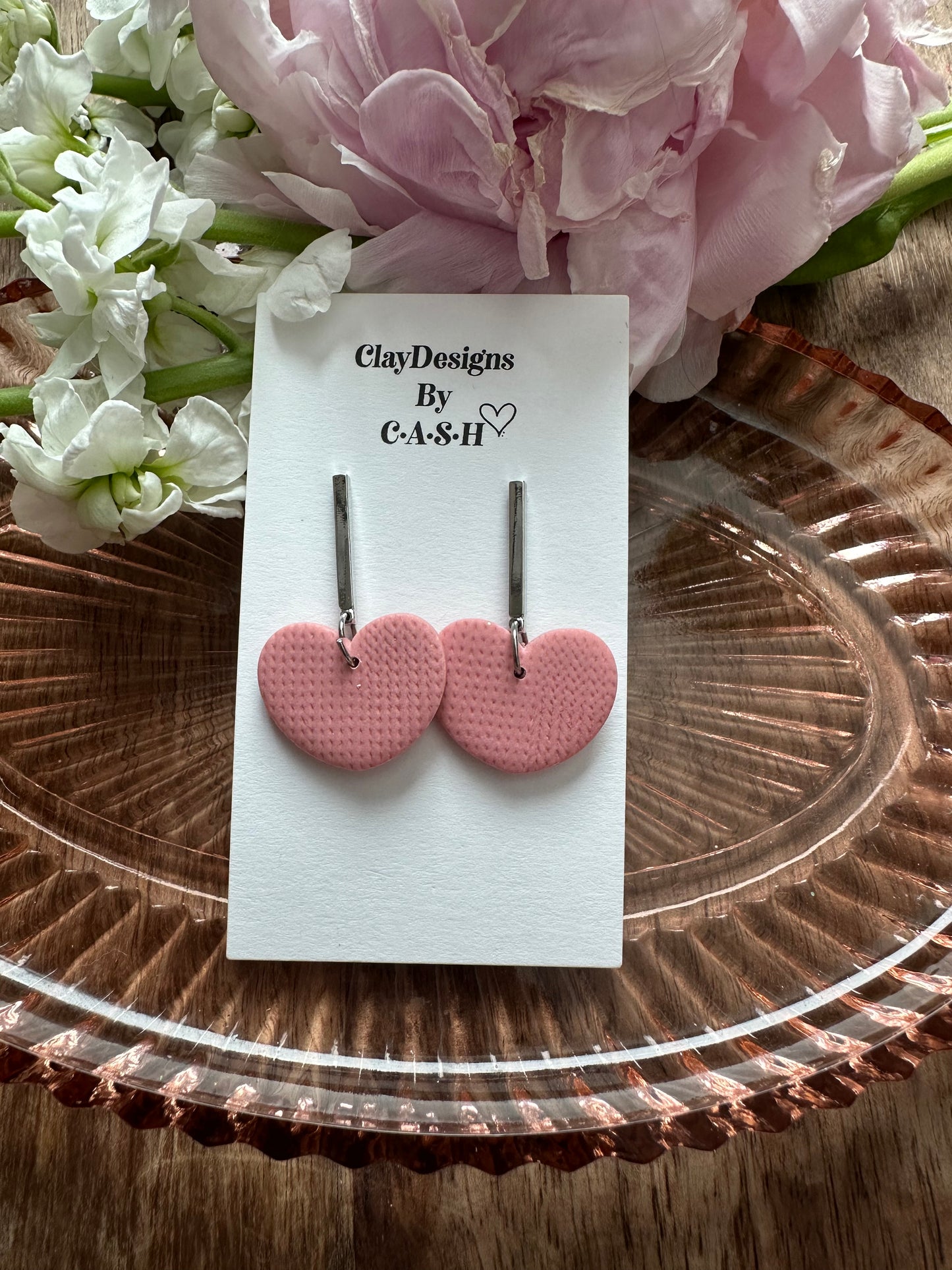 Light pink quilt dangles