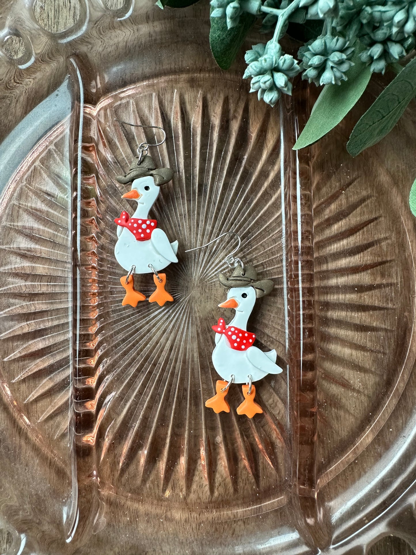 Cowboy porch geese