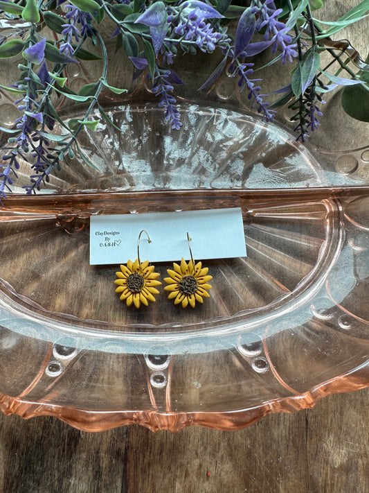 Small sunflower hoops