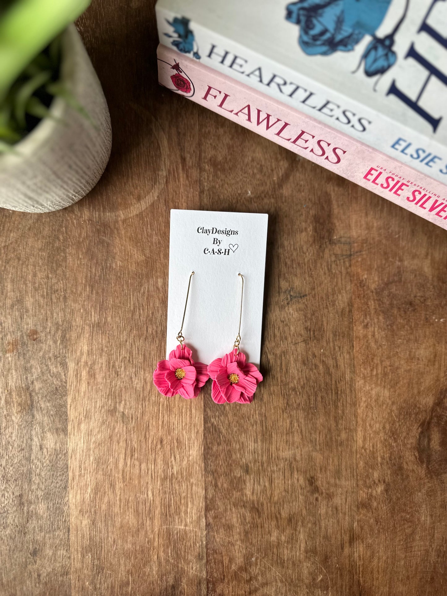 Small pink flower dangles