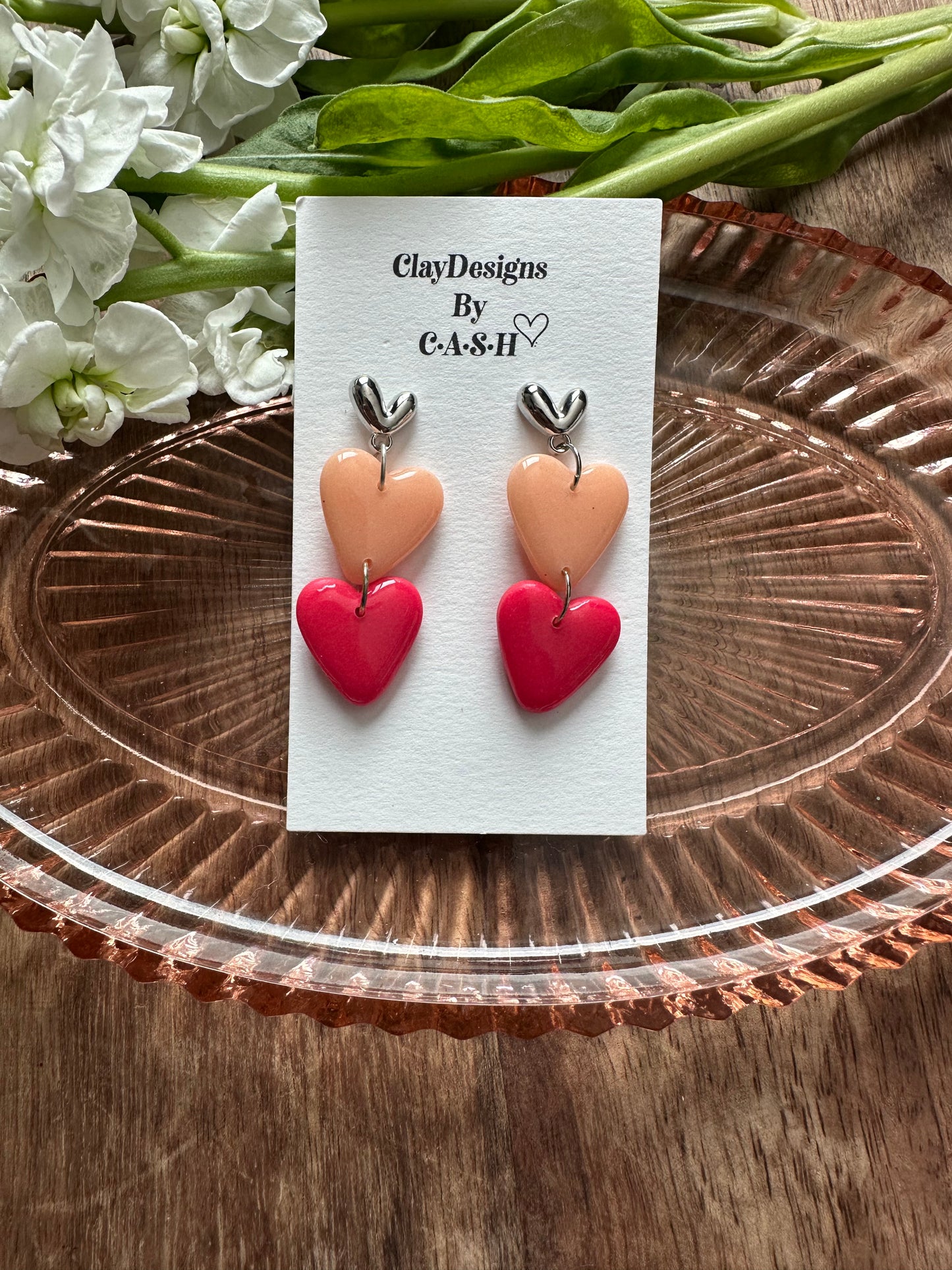 Triple heart dangles
