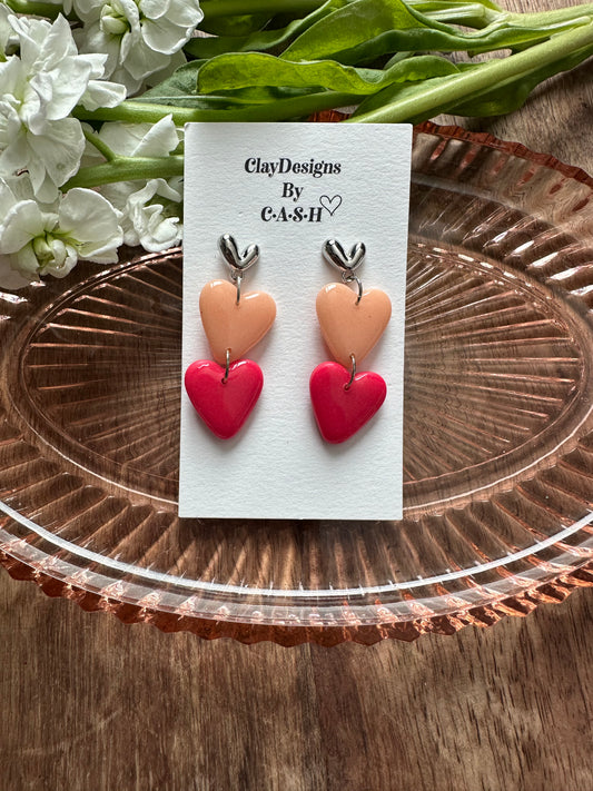 Triple heart dangles