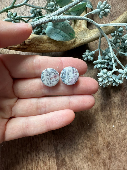 Floral studs