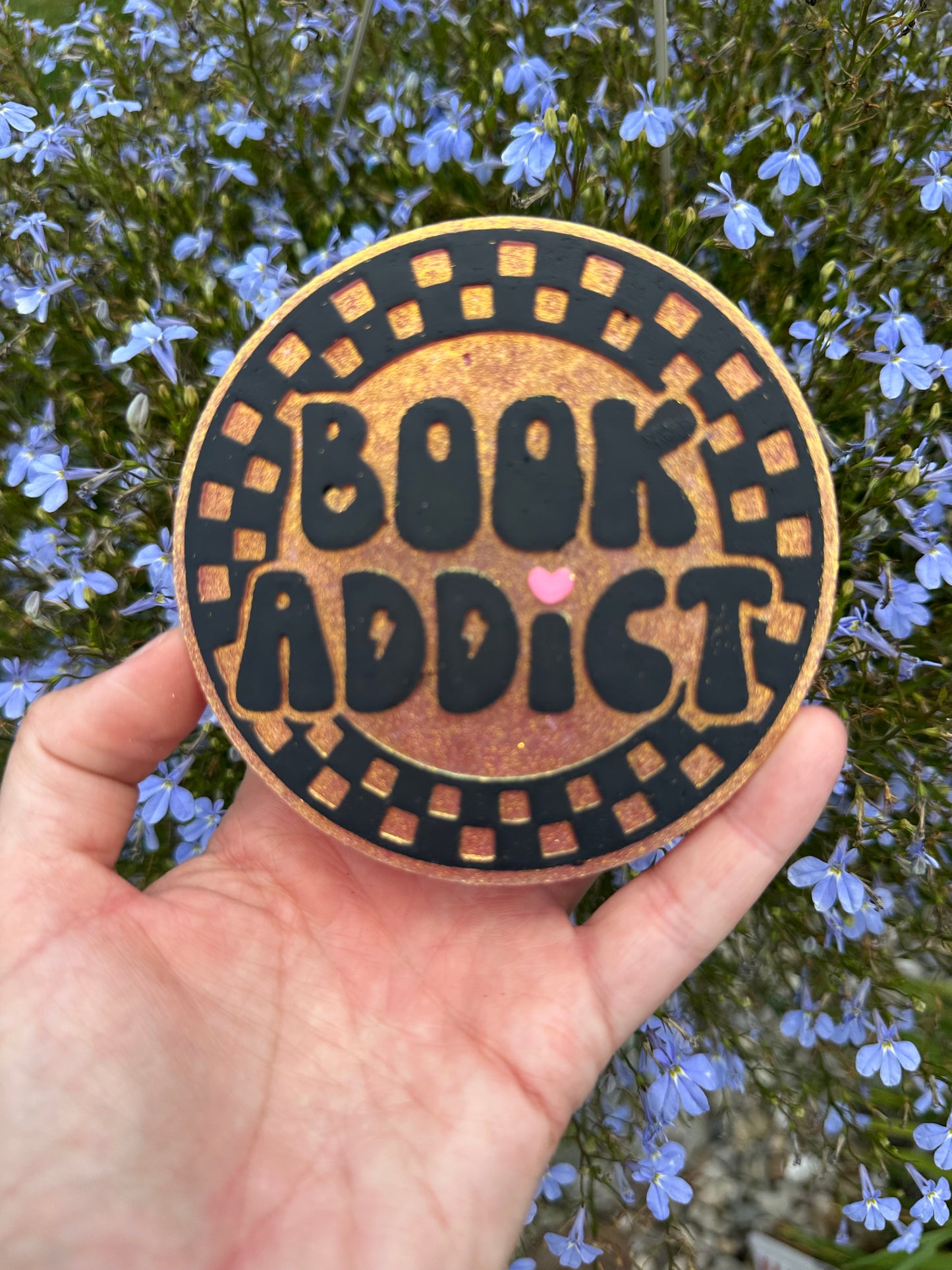 Pink shimmer book addict freshie