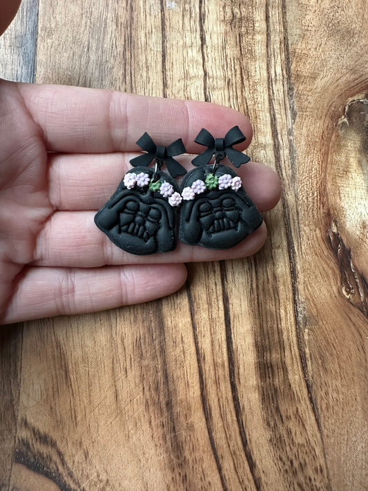 Boho dark mask dangles