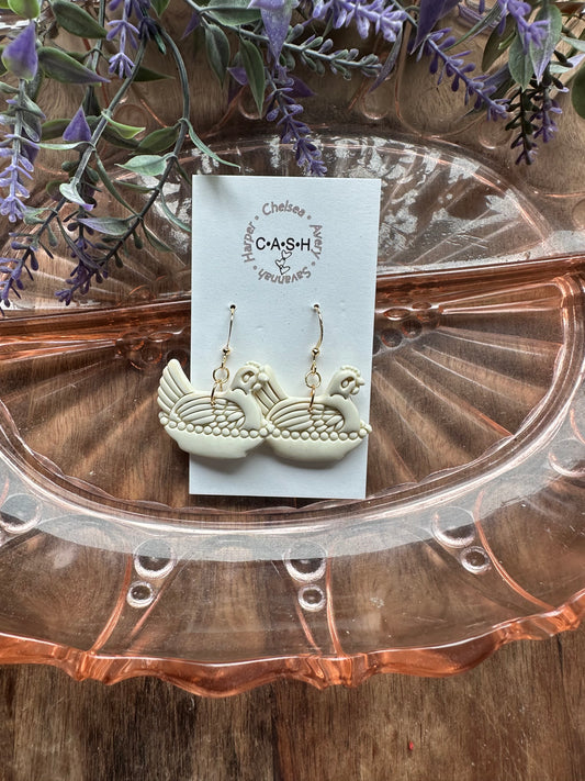 Butter Yellow HEN dangles