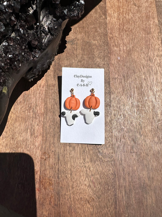 Cow pumpkin dangles