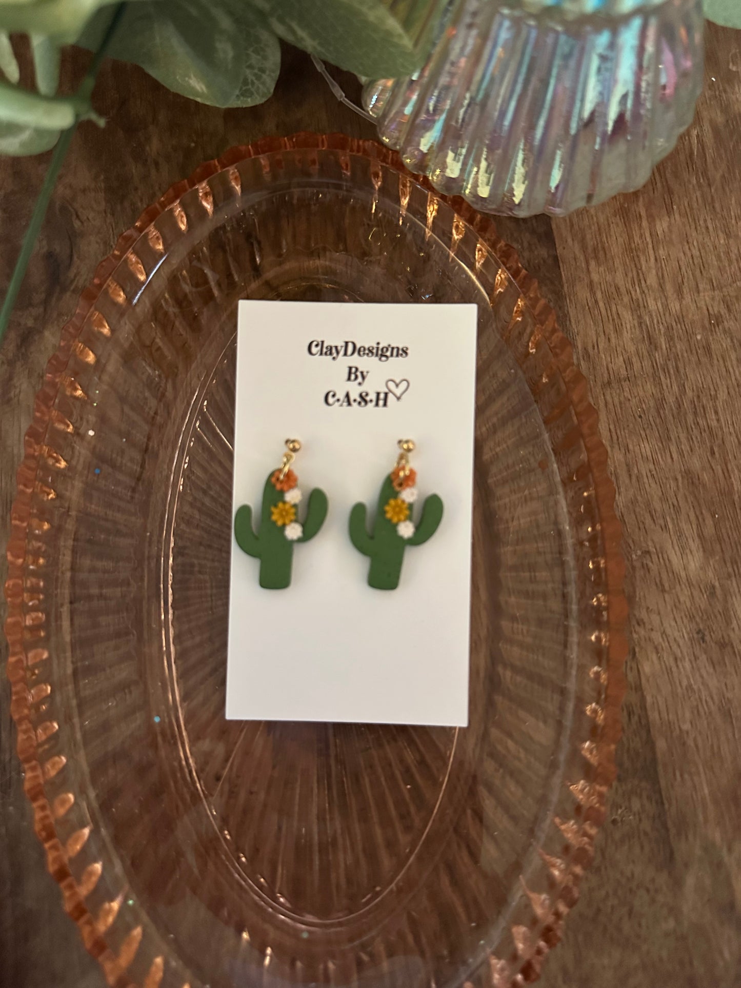 Flower cactus dangles