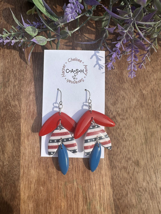 Patriotic Lilah dangles