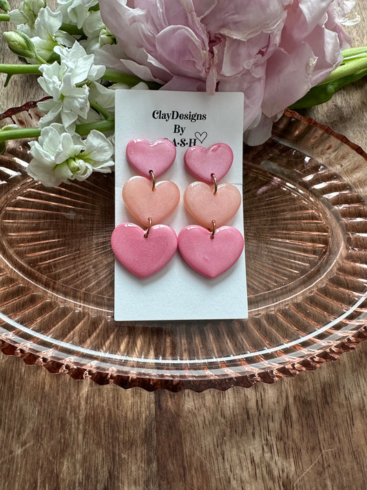 3 tier heart dangles
