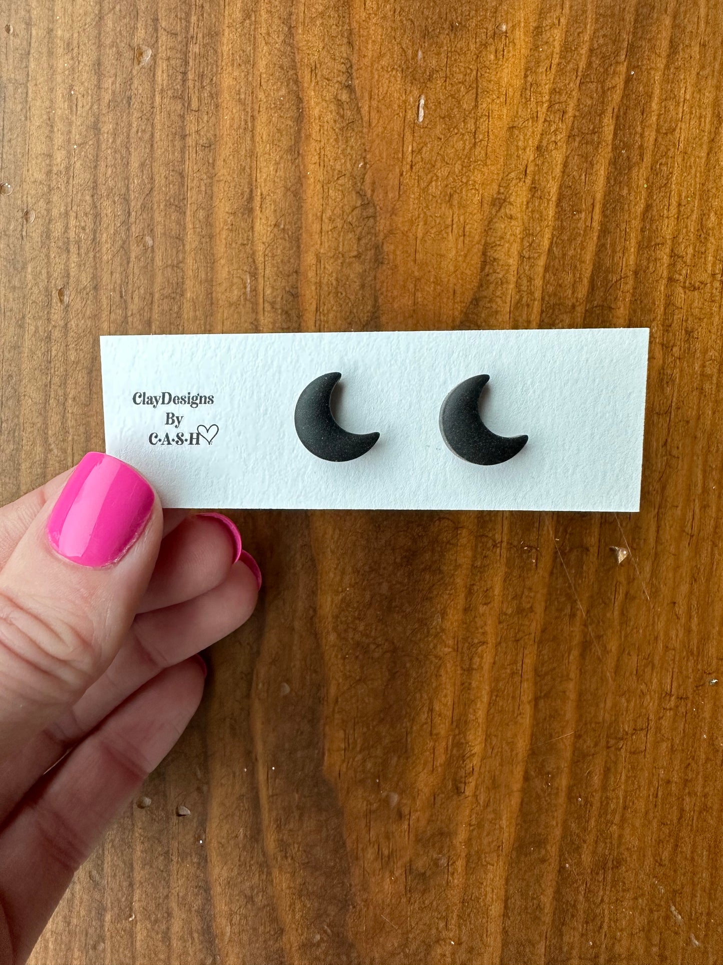 Black moon studs