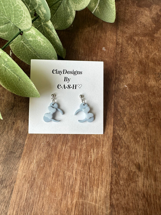 The girl with the glass slipper mouse headband earrings